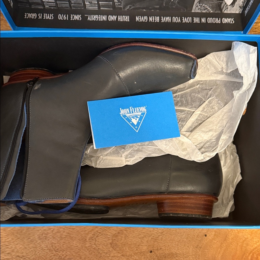 John Fluevog Gray Ankle Boots - Picture 4 of 4